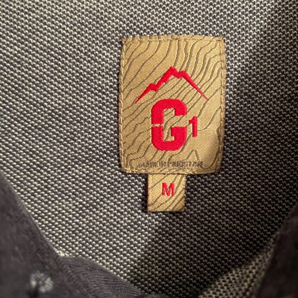 Gramicci Mens Button Polo  Navy Size Medium - Picture 4 of 9